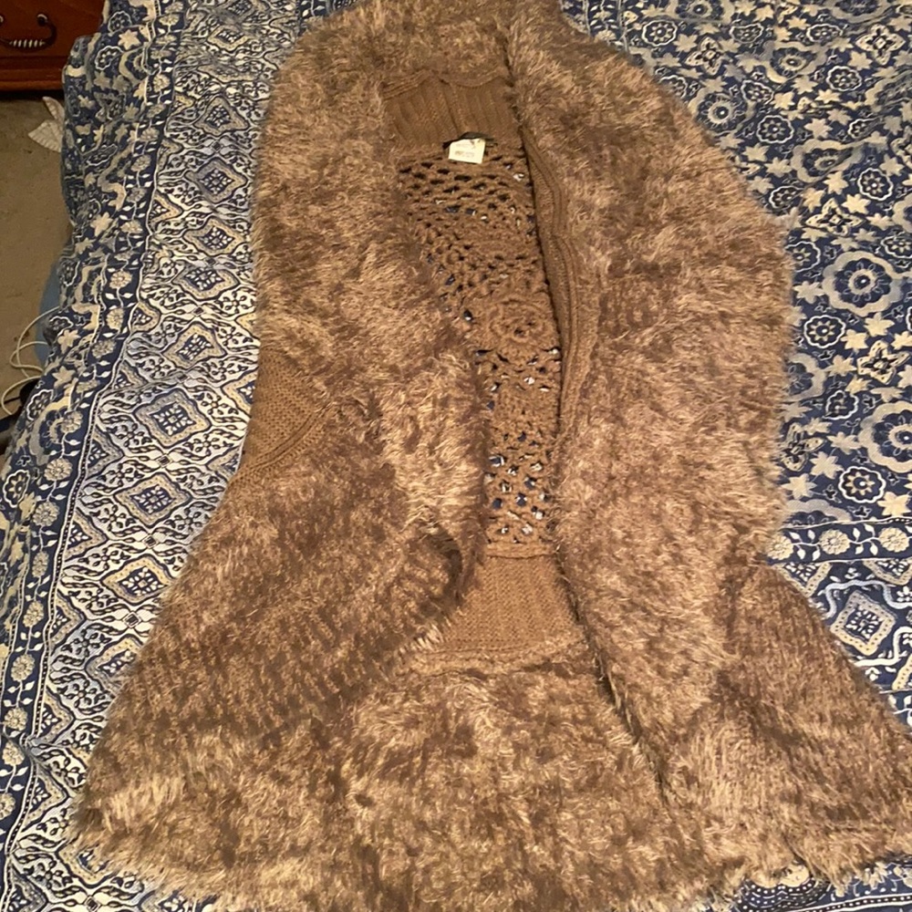 Brown cardigan